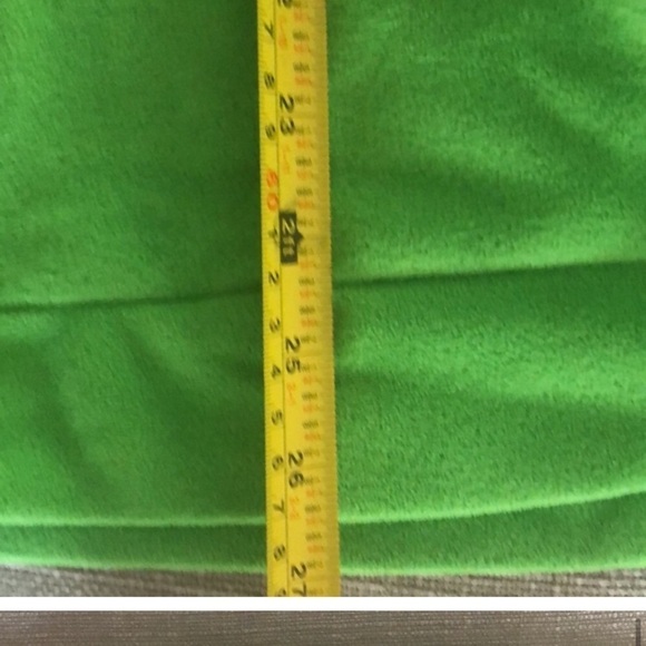 Adidas Fleece Lime Neon Green Long Sleeve Turtleneck Zip  Up Jacket size… - Picture 8 of 9